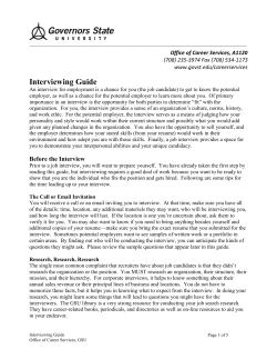 Interviewing Guide&nbsp;(GSU Publication)