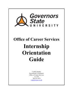 Internship Orientation Guide