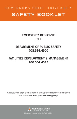 Campus Safety Booklet