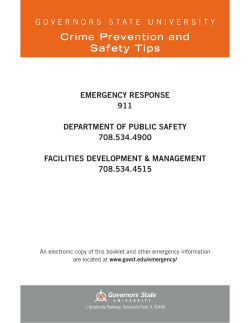 Crime Prevention and Safety Tips