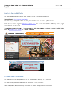 Login to MyGSU