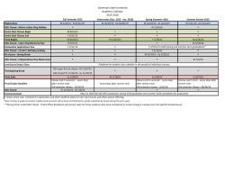 2015-2016 Academic Calendar