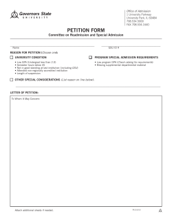 petition form