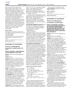 Notice of Availability of Draft EIS