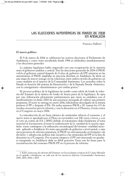 Las elecciones auton micas de 2008 en Andaluc a