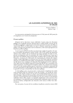 Las elecciones auton micas de 2005 en Galicia
