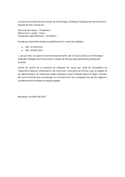 Acords Comissi&oacute; de Valoraci&oacute;