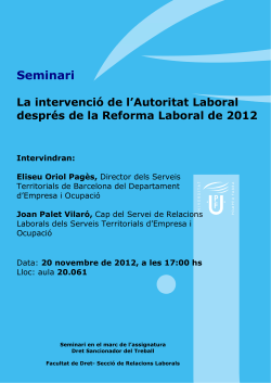 Cartell de seminari