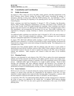 5.0 Consultation and Coordination