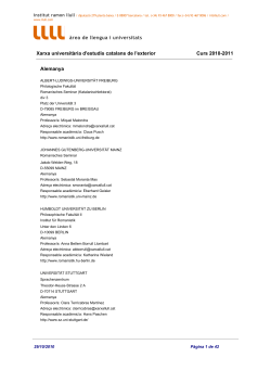 Llista de pa sos i universitats del m n on hi ha lectorats de catal
