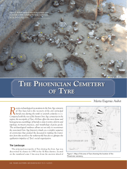 The Phoenician cemetery of Tyre
