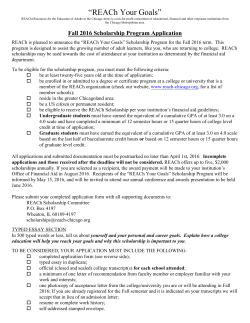 REACh application form