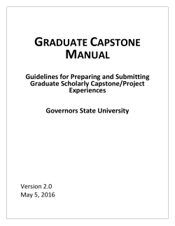 Graduate Capstone Guide