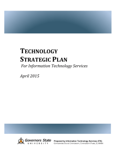 Information Technology Services Strategic Plan 2015