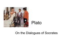 Lec #6 Plato Socrates