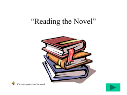 Novels Lecture