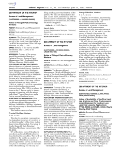 Federal Register Notice of Availability