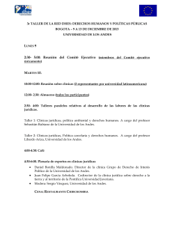 Programa del encuentro