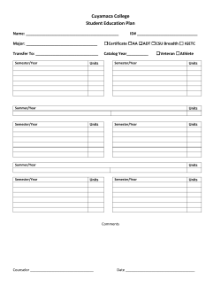 Comprehensive Education Plan