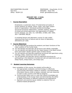 BIO 260 - Southwestern College