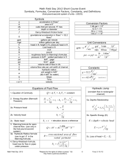 Symbols Equations