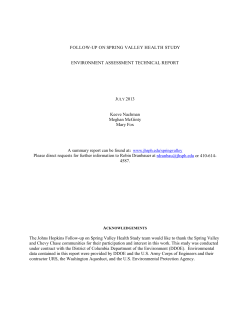 Environmental Assessment Technical Report