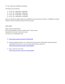 5.2 Self Study and Extra Credit