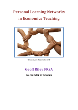 Download Personalised Learning Networks in Economics 2011