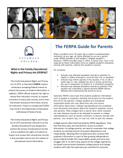 FERPA Guide for Parents