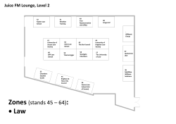 Careers Fair 2014 Juice FM Lounge Floor Plan [PDF 195.57KB]
