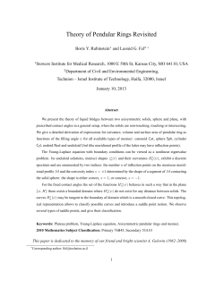 "Theory of Axisymmetric Pendular Rings".