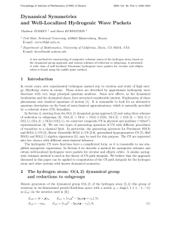"Dynamical Symmetries and Well-Localized Hydrogenic Wave Packets",