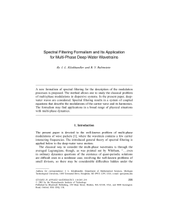 "Spectral Filtering Formalism and its Application for Multi-Phase Deep-Water Wavetrains"