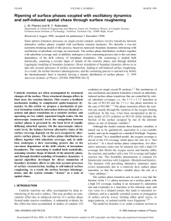 "Ripening of Surface Phases Coupled with Oscillatory Dynamics and