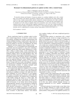 "Resonant Two-Dimensional Patterns in Optical Cavities with a Rotated Beam''