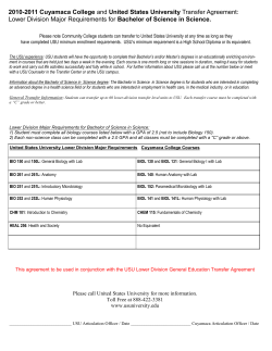 Bachelor of Science in Science