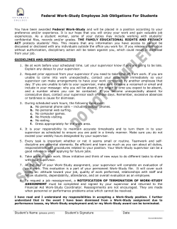FWS Job Obligations Sample