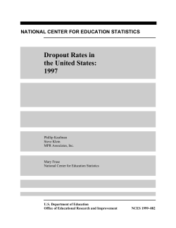 Dropout Rates in the United States
