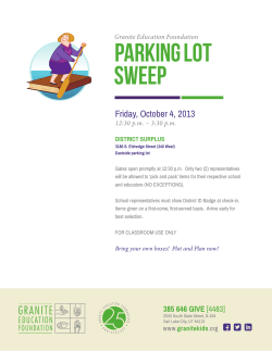 GEF Parking Lot Sweep Flyer