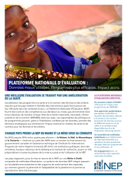 Brochure de la NEP