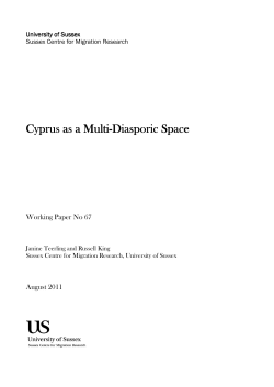 Cyprus as a Multi-Diasporic Space [PDF 360.85KB]