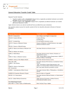 Cogswell Polytachnical College Guide