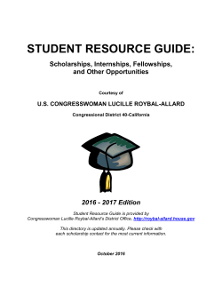 Pay for College Scholarship Guide