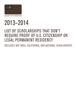 DACA Non Citizen Scholarship Guide