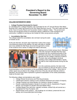 Link to November's Report