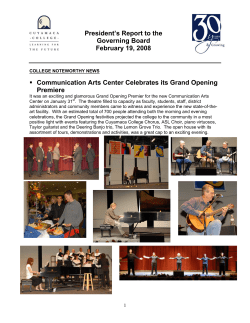 February Governing Board Report