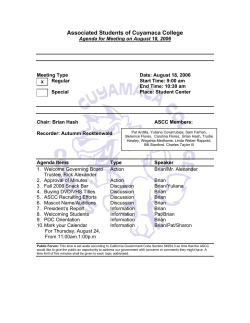 Agendas