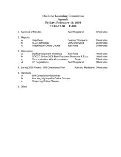 Agendas