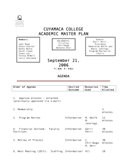 Agendas
