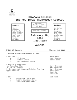 Agendas